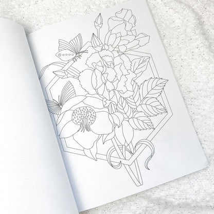 Flora & Fauna Coloring Book