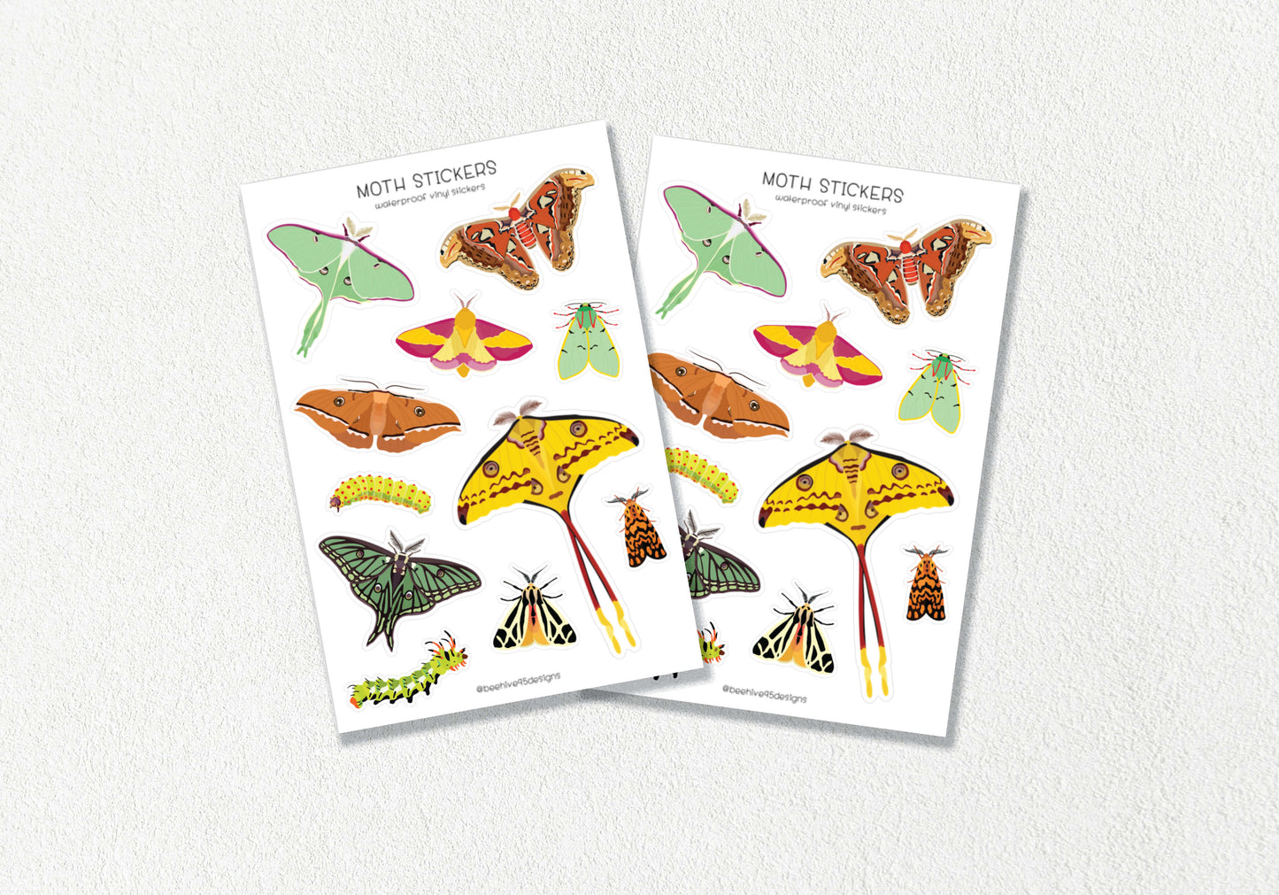 Moths Vinyl Sticker Sheet