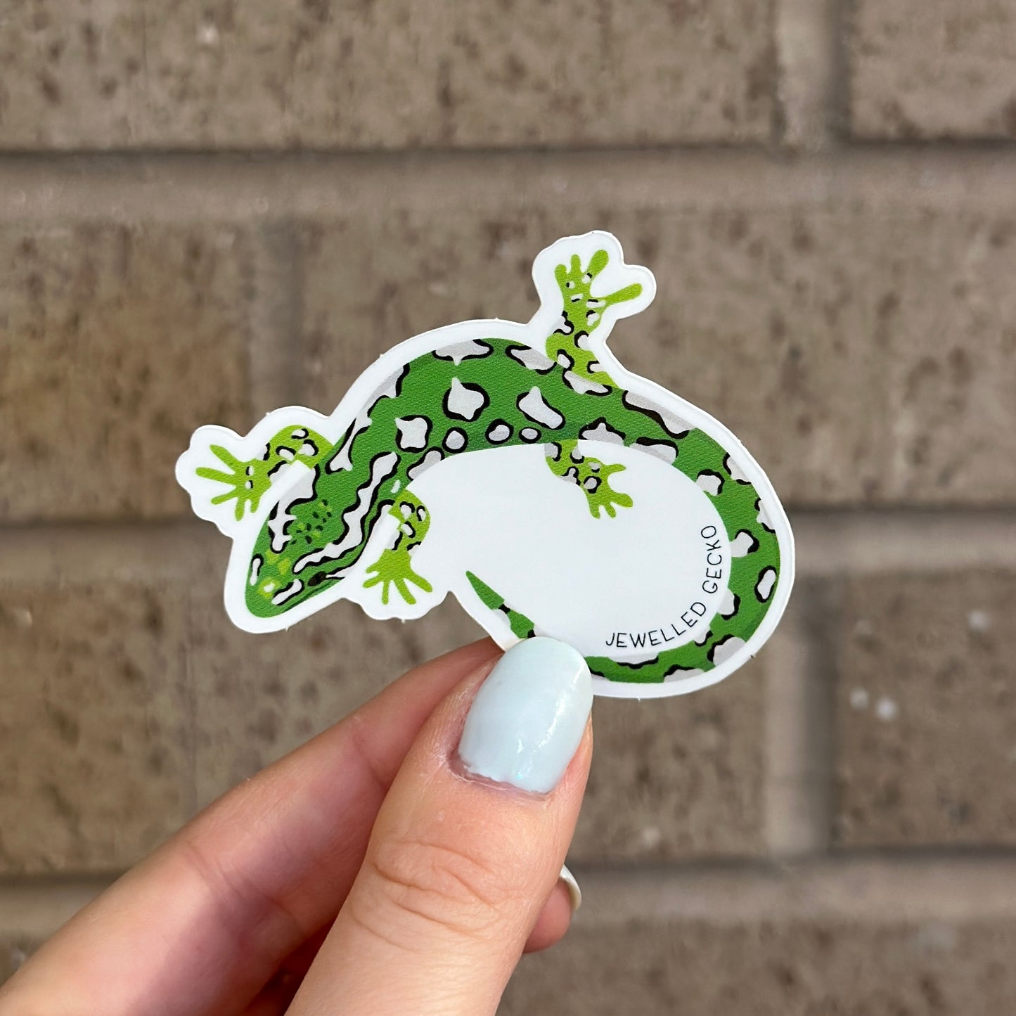 Jewelled Gecko Vinyl Sticker