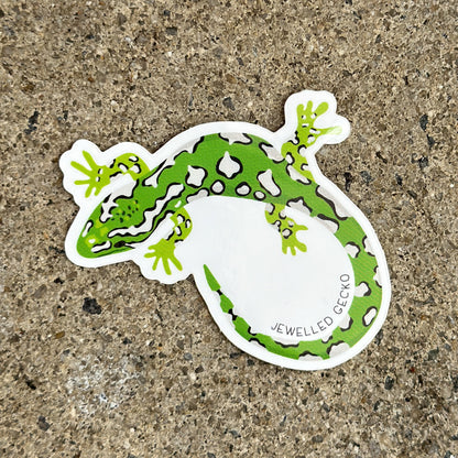 Jewelled Gecko Vinyl Sticker