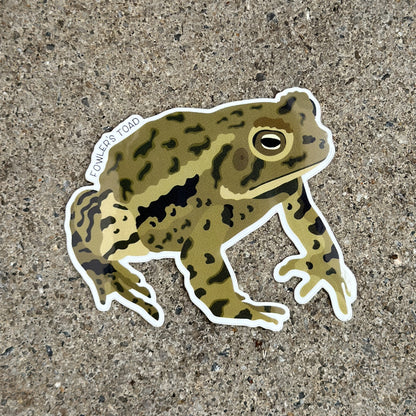 Fowler's Toad Vinyl Sticker